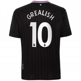 Fußballtrikots Aston Villa Jack Grealish 10 2020-2021 Kurzarm Auswärts-trikot kaufen